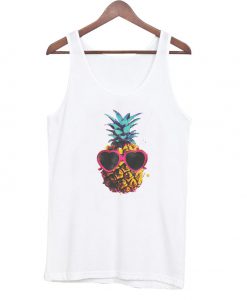 pineapple with sunglasses tanktop