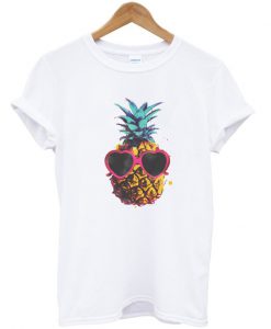 pineapple with sunglasses tshirt