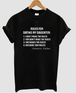 rules for dating tshirt