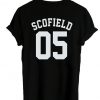 scofield tshirt back