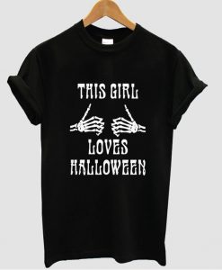 this girl loves halloween tshirt