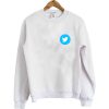 twitter bird logo sweatshirt