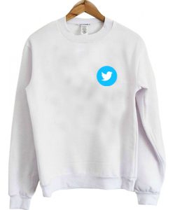 twitter bird logo sweatshirt