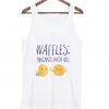 waffles pancakes with abs tanktop