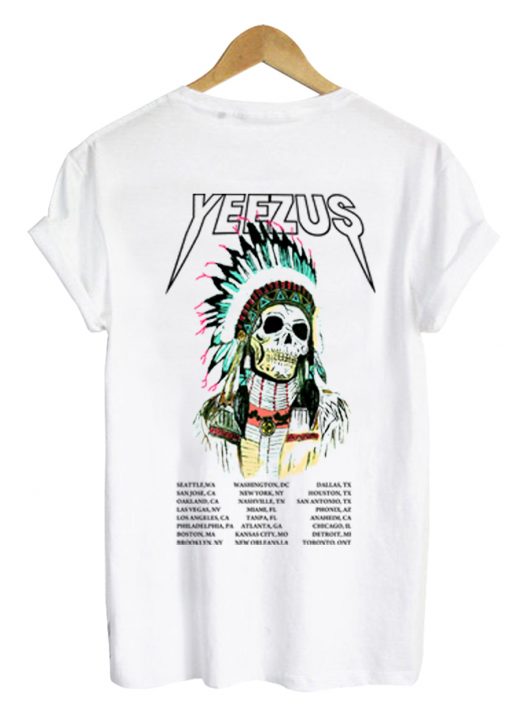 yeezus tshirt back