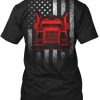 American Trucker T Shirt Back