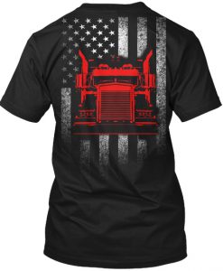 American Trucker T Shirt Back