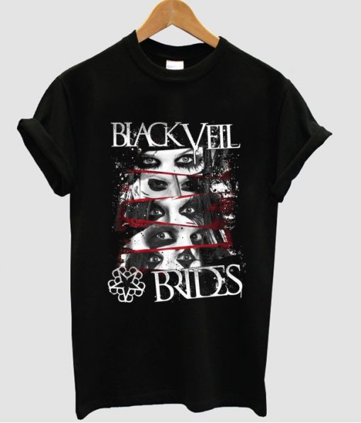 Black Veil Brides BVB 5 face eyes tshirt