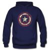 Captain America Scarred Shield Hoodie