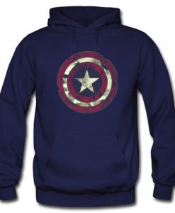 Captain America Scarred Shield Hoodie