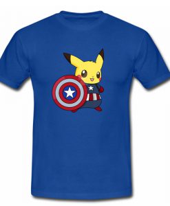 Captain Pikachu T shirt2