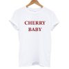 Cherry Baby T shirt White