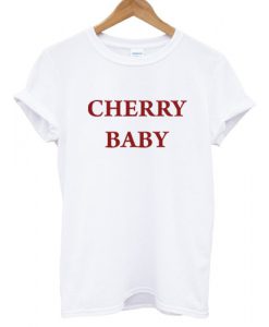 Cherry Baby T shirt White