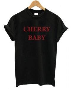 Cherry Baby T shirt Black