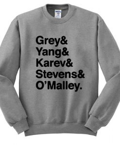 Grey & Yang & Karev & Stevens & O'Malley Sweatshirt