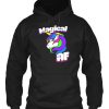 Magical AF Unicorn funny retro Hoodie