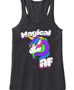 Magical AF Unicorn funny retro tank top