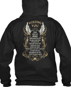 Missing You Hoodie Back