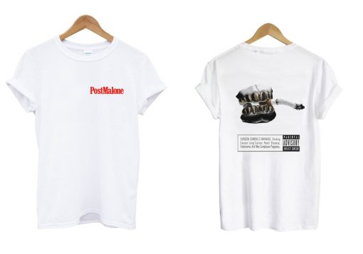 Post Malone New Single Go Flex T shirt Twoside