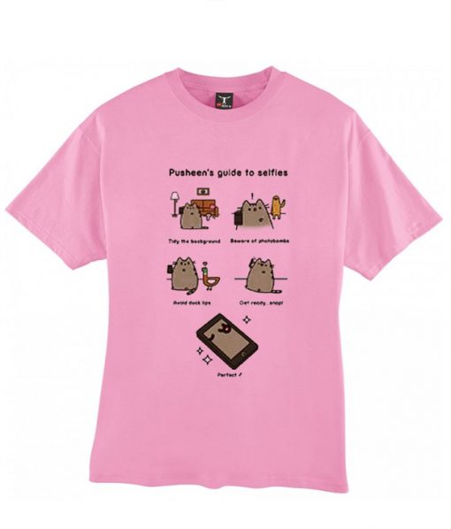 Pusheen's guide to selfies tshirt