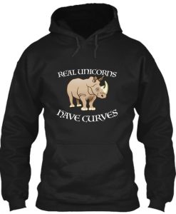 Real Unicorns Have Curves Hoodie