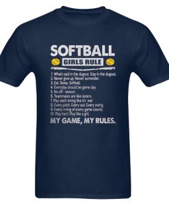 Softball Girls Rule T shirt