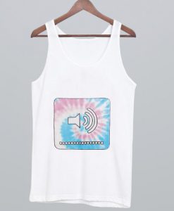 Speaker Icon Tie dye Tank top