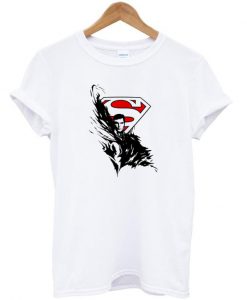 Tribal Rose And Superman Logo Tshirt