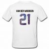 Van Der Woodsen t shirt back