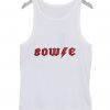 White Bowie tanktop