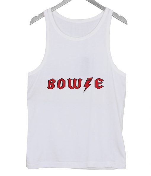 White Bowie tanktop