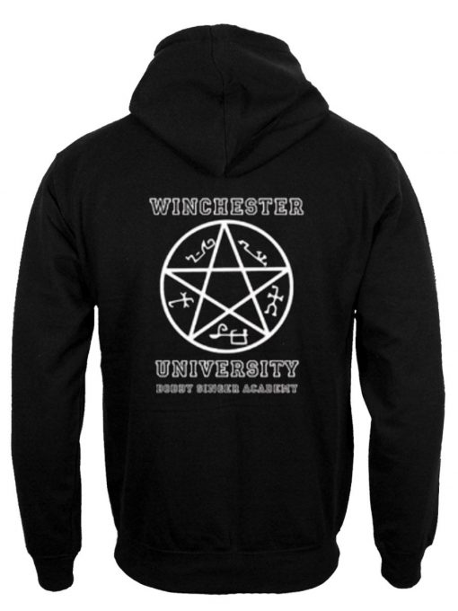 Winchester University hoodie back