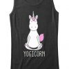 Yogicorn yoga unicorn tank top