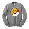 a black dragon ball pokemon sweatshirt