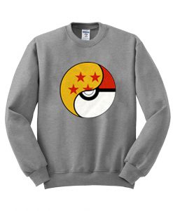 a black dragon ball pokemon sweatshirt