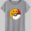 a black dragon ball pokemon tshirt