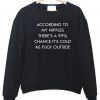 according to sweatshirt BLACK