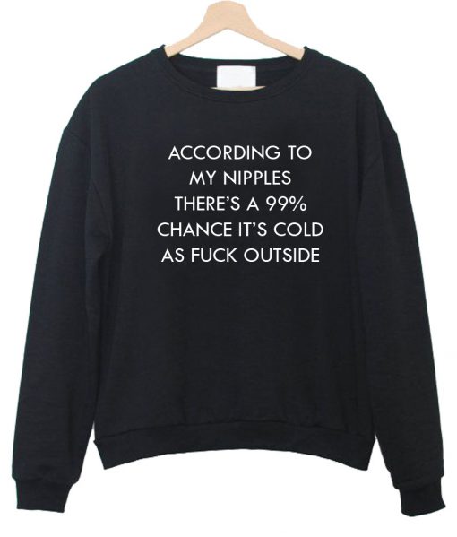 according to sweatshirt BLACK