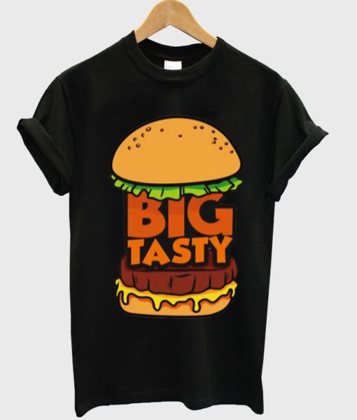 big tasty burger black tshirt