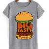 big tasty burger grey tshirt