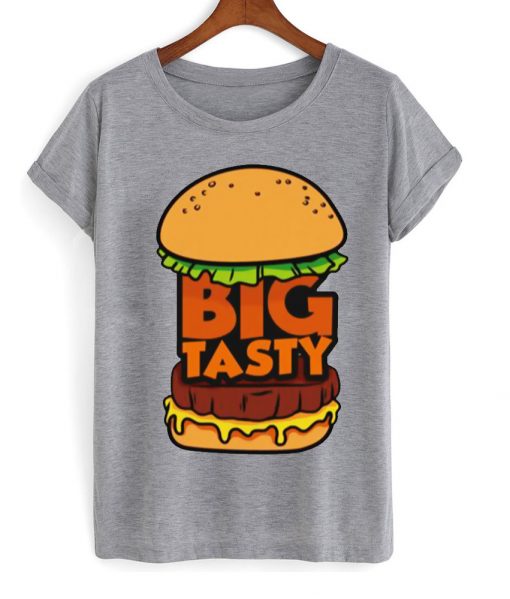 big tasty burger grey tshirt