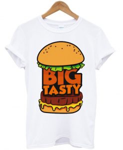 big tasty burger white tshirt