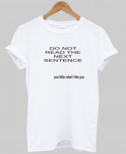 do not read t shirt