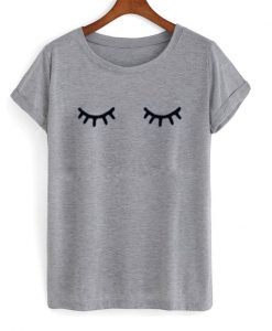 eyes mascara shirt