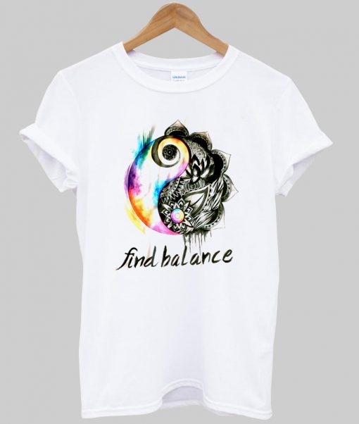 find balance tshirt