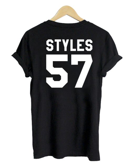 harry styles 57 black tshirt