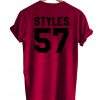 harry styles 57 maroon tshirt