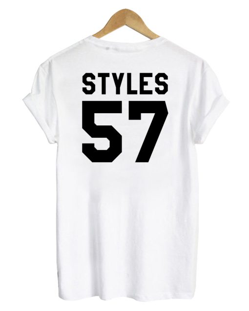 harry styles 57 white tshirt