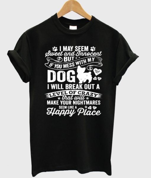 i may seem tshirt black