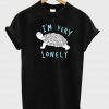 i'm very lonely black tshirt